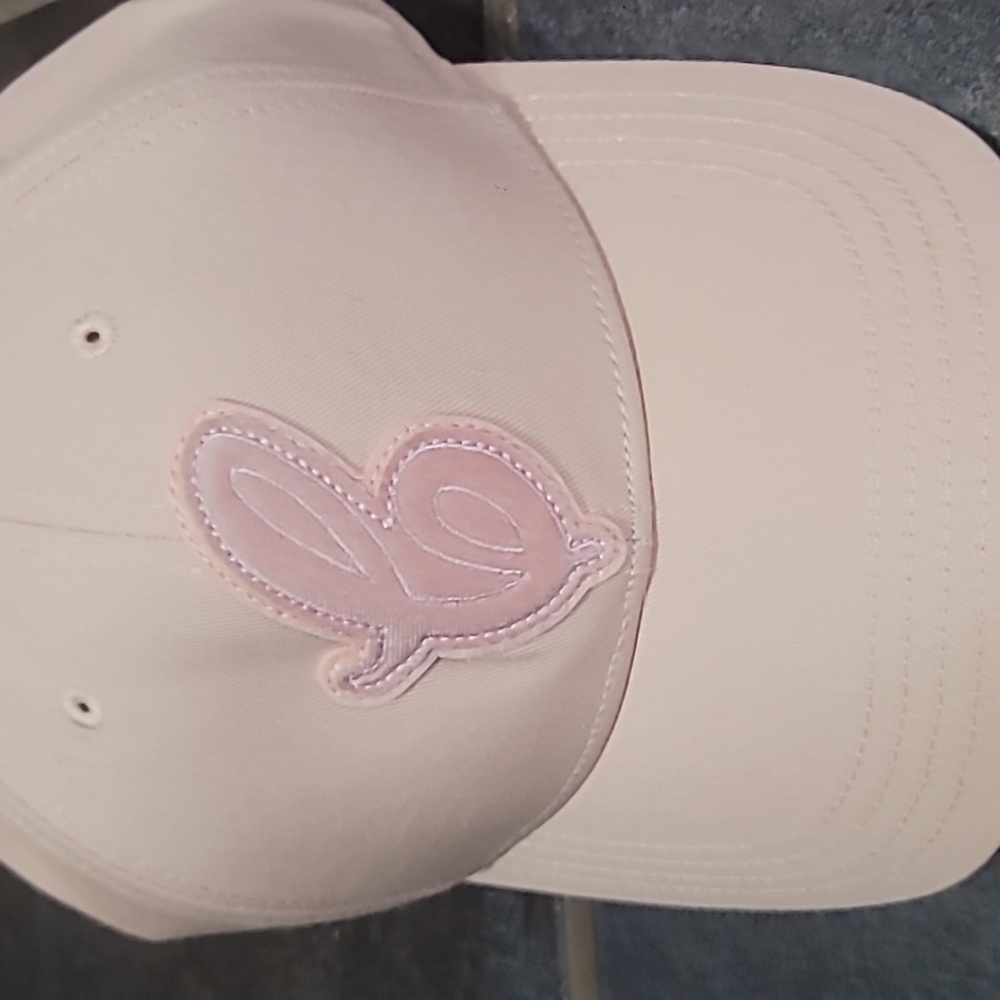 NWOT Varsity "C" Patch Hat Coach Ladies Women Baby Pink Gotten Firm - Picture 2 of 5